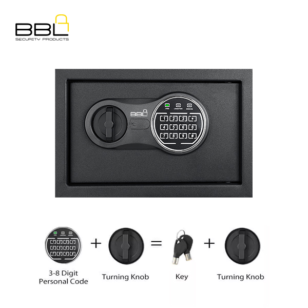 Lockbro SFW-25SCE Medium Digital Safe – LED Display with Tamper-Resistant Design - Image 3